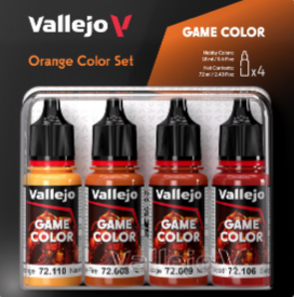 Vallejo Game Colour - Orange Color Set