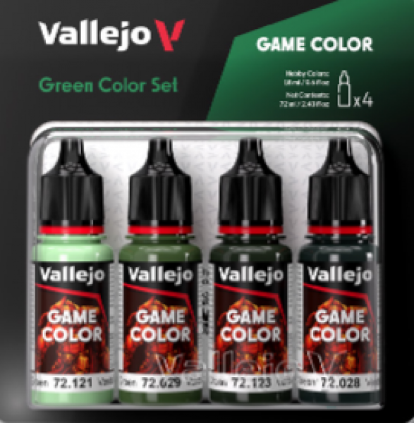 Vallejo Game Colour - Green Color Set