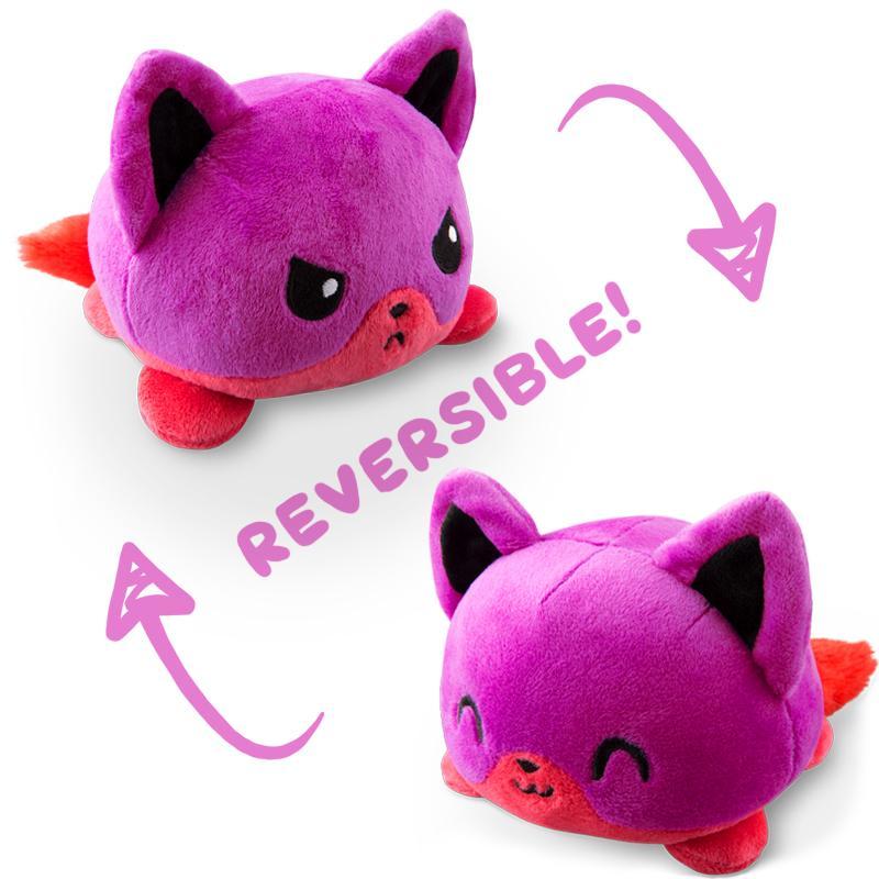 Reversible Fox Plushie Purple And Red