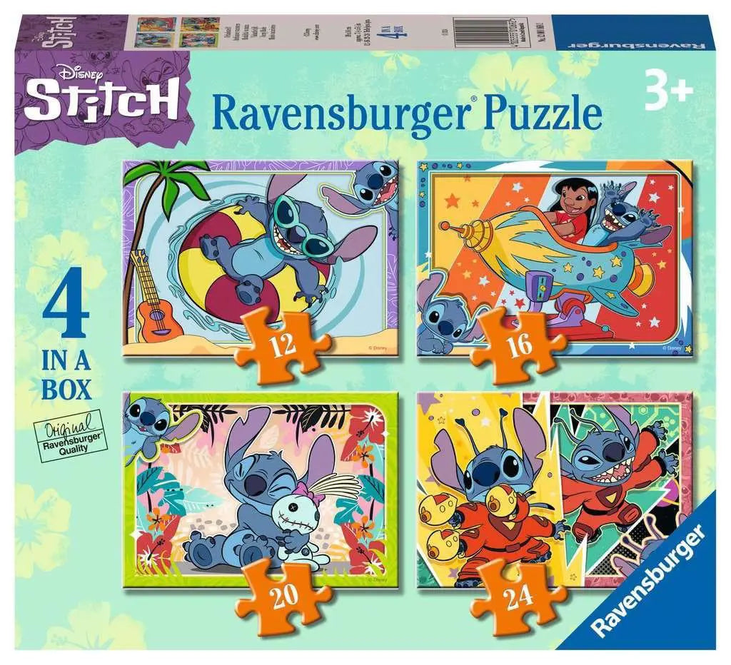 Ravensburger - Disney Stitch - Vacay Mode 4 in a Box