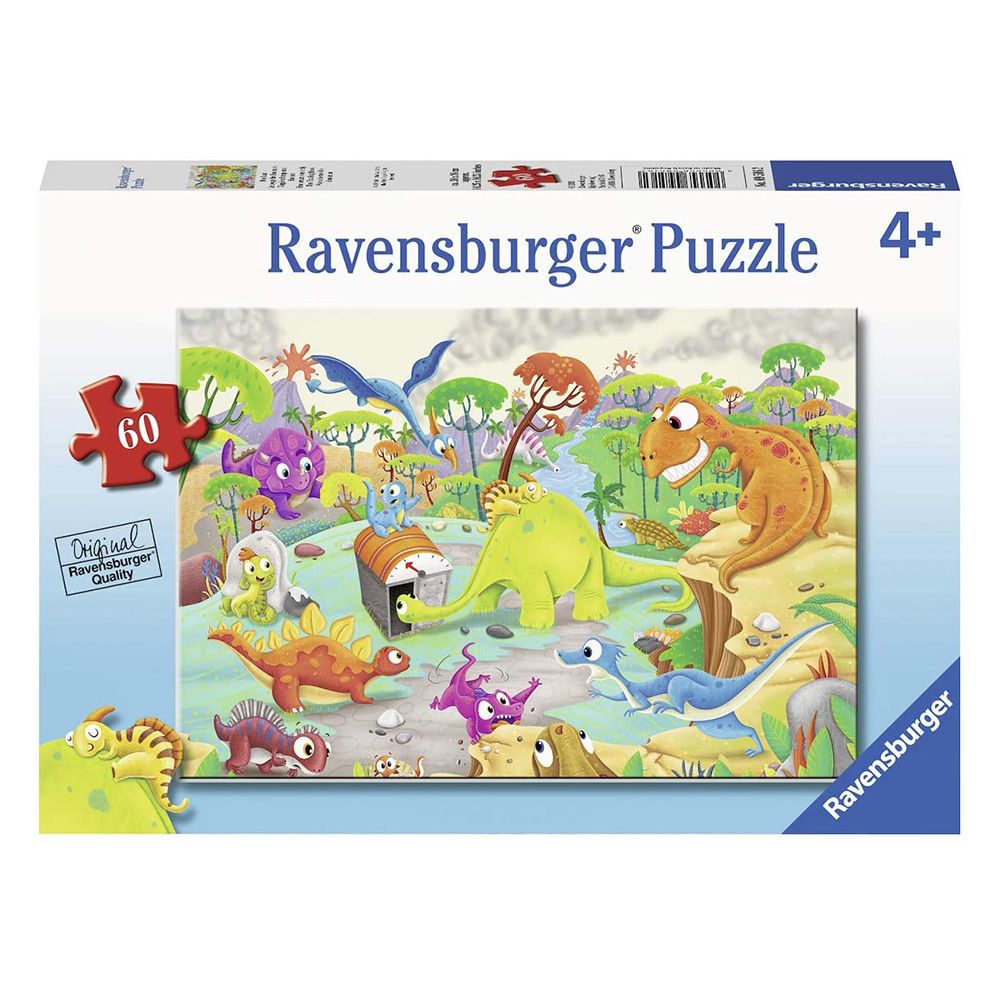 Ravensburger Time Traveling Dinos - 60 Piece Jigsaw