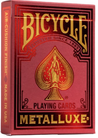Bicycle MetalLuxe Red 2022 Playing Cards