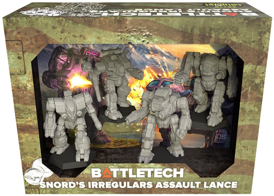 Battletech Snords Irregulars Assualt Lance Pack