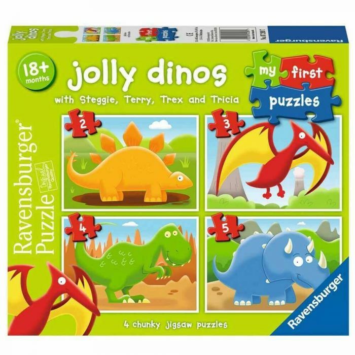 Ravensburger - Jolly Dinos - 4x3 Piece Jigsaw