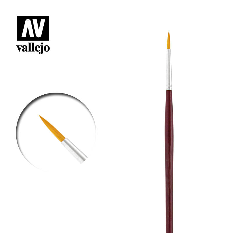 Vallejo Brushes - Round Synthetic Brush N0. 2/0