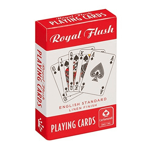 Royal Flush Playing Cards Red