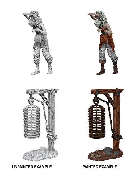 WizKids Deep Cuts Unpainted Miniatures Hanging Cage