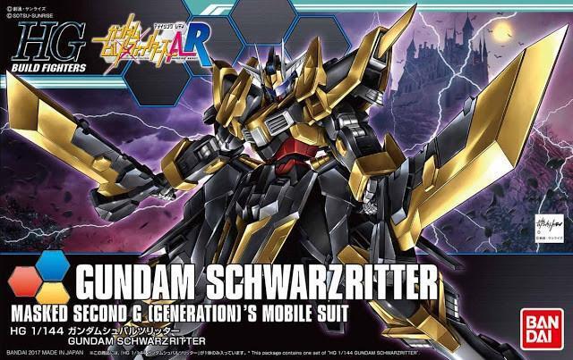 Bandai Hg 1/144 Gundam Schwarzritter - Gundam