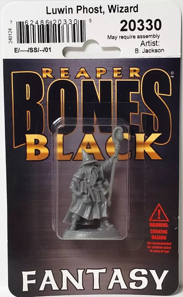 Reaper Bones Black Luwin Phost, Wizard