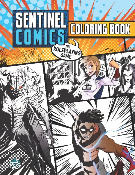 Sentinel Comics - The Roleplaying Game Coloring Book