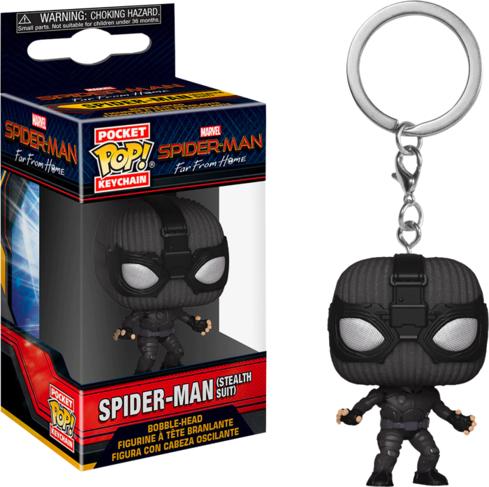 Spiderman: FFH - Stealth Suit Pop! Keychain