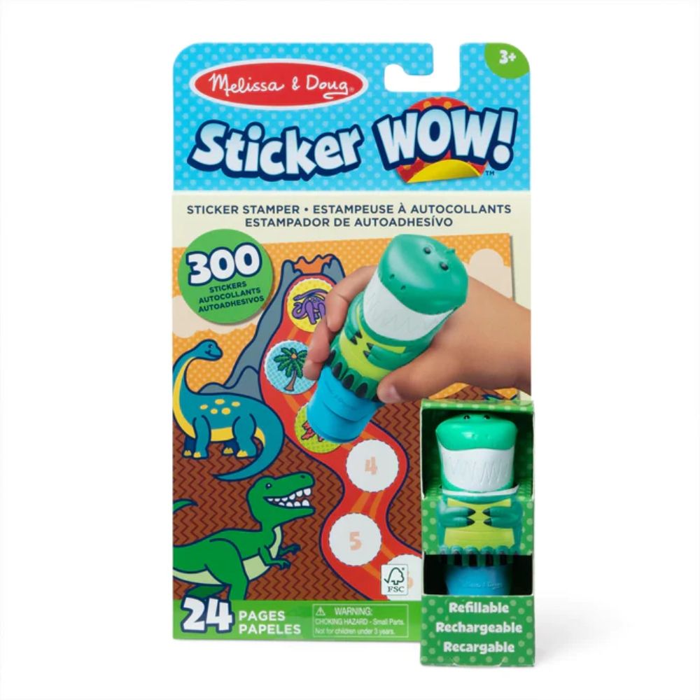 Melissa &amp; Doug - Sticker WOW! Activity Pad Set - Dinosaur (Preorder)