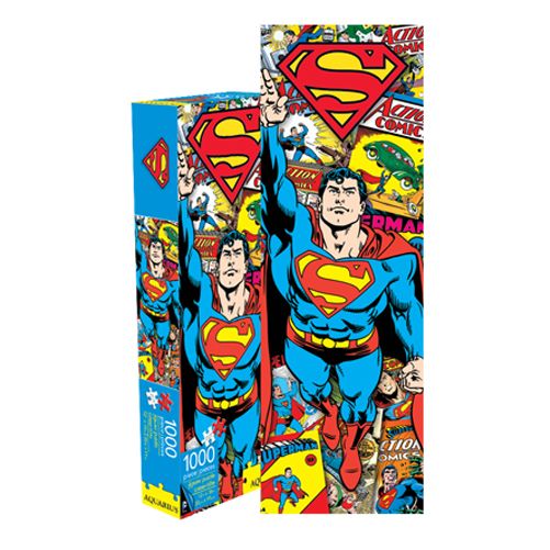 Superman Retro 1000 Piece Jigsaw Slim Puzzle