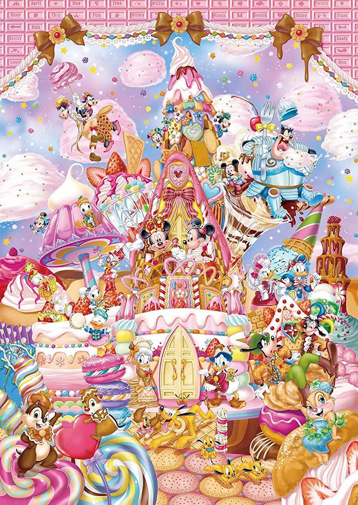 Tenyo Disney Mickeys Sweet Kingdom Puzzle 266 Piece Jigsaw