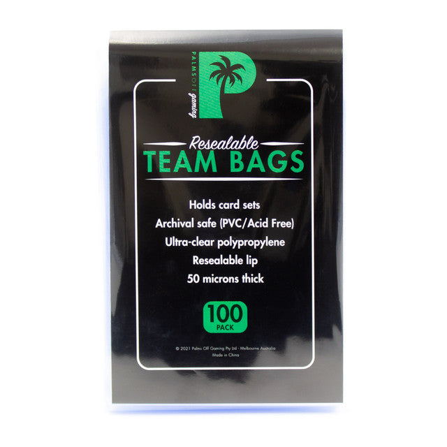 Palms Off Gaming - Resealable Team Bags 100 Pack