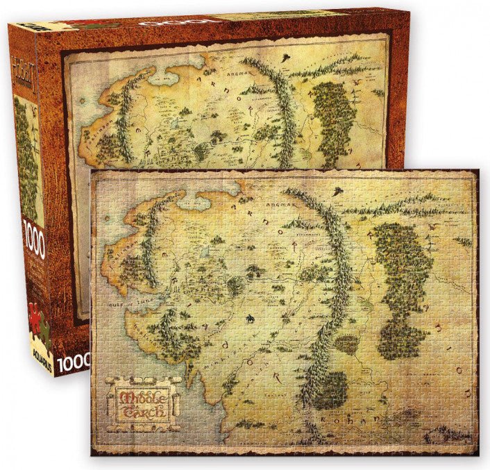 Aquarius - The Hobbit Middle Earth Map 1000 Piece Jigsaw