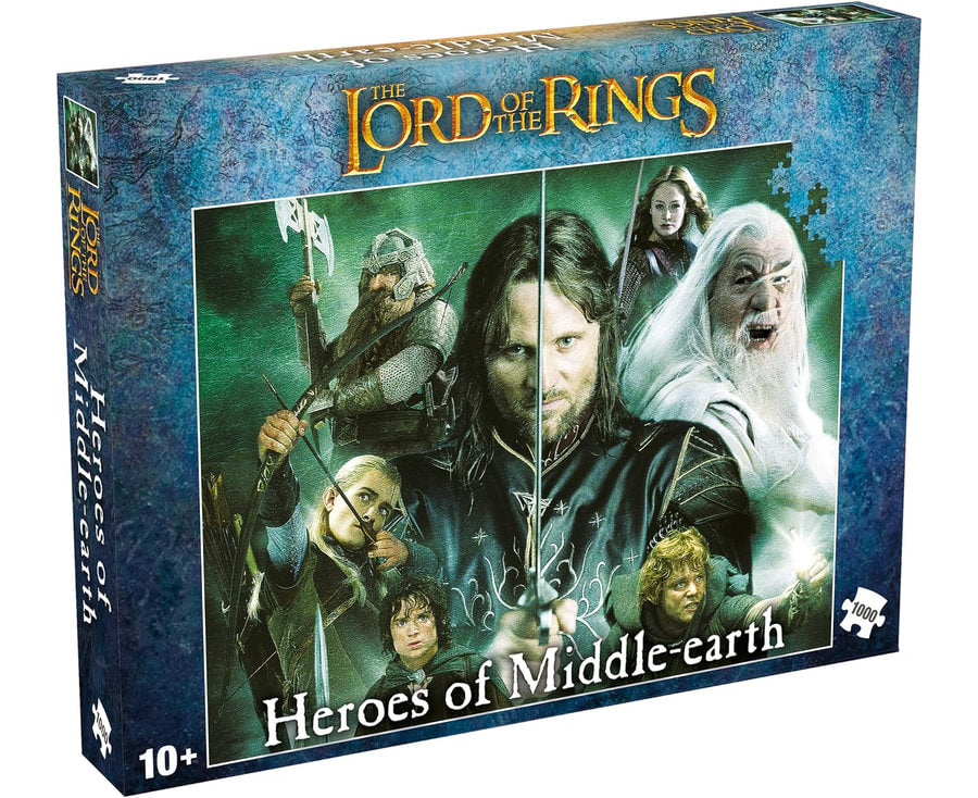 Puzzles: Lord of the Rings - Heroes of Middle Earth 1000 Piece Jigsaw