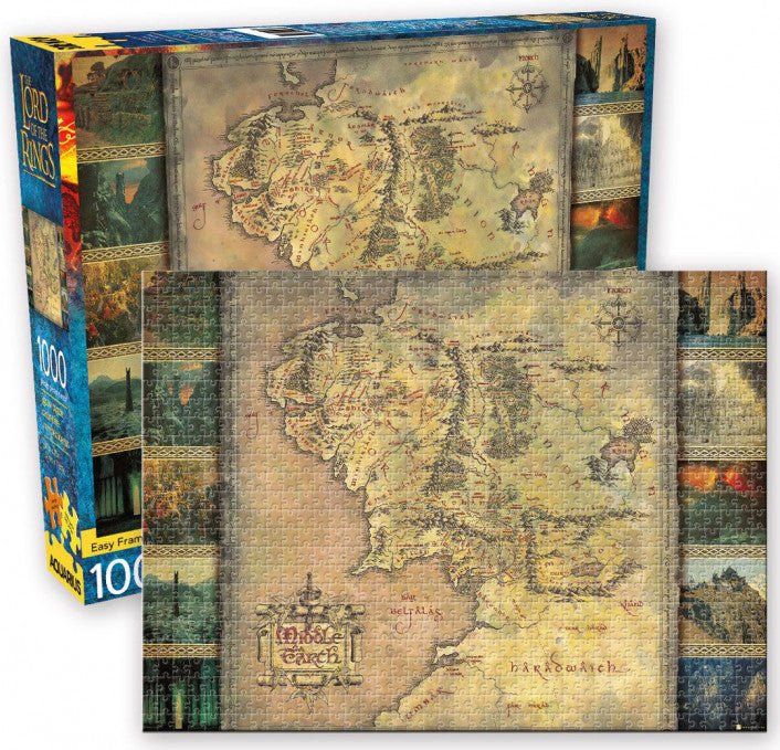 Aquarius The Lord of the Rings Middle Earth Map 1000 Piece Jigsaw