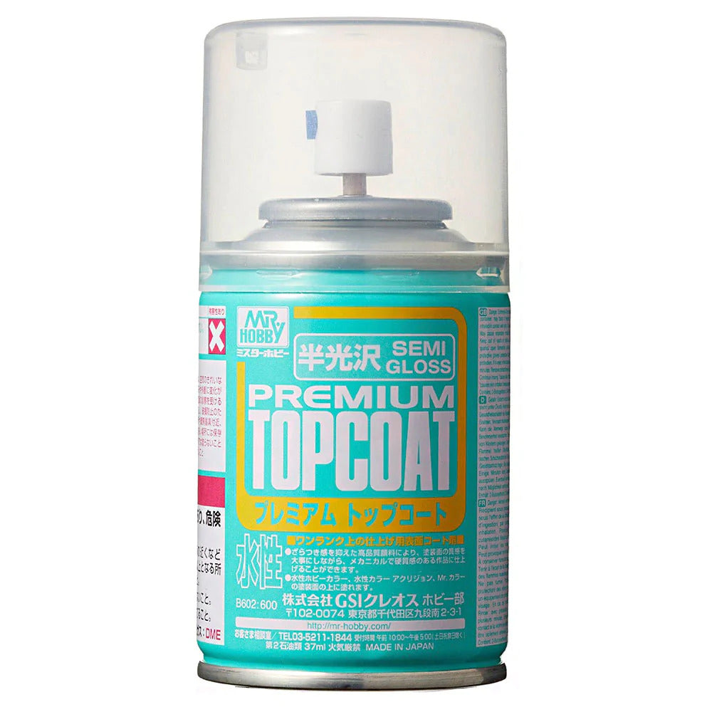 Mr Premium Topcoat Semi-gloss Spray