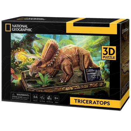3D Puzzles: Triceratops 3D 44 Piece