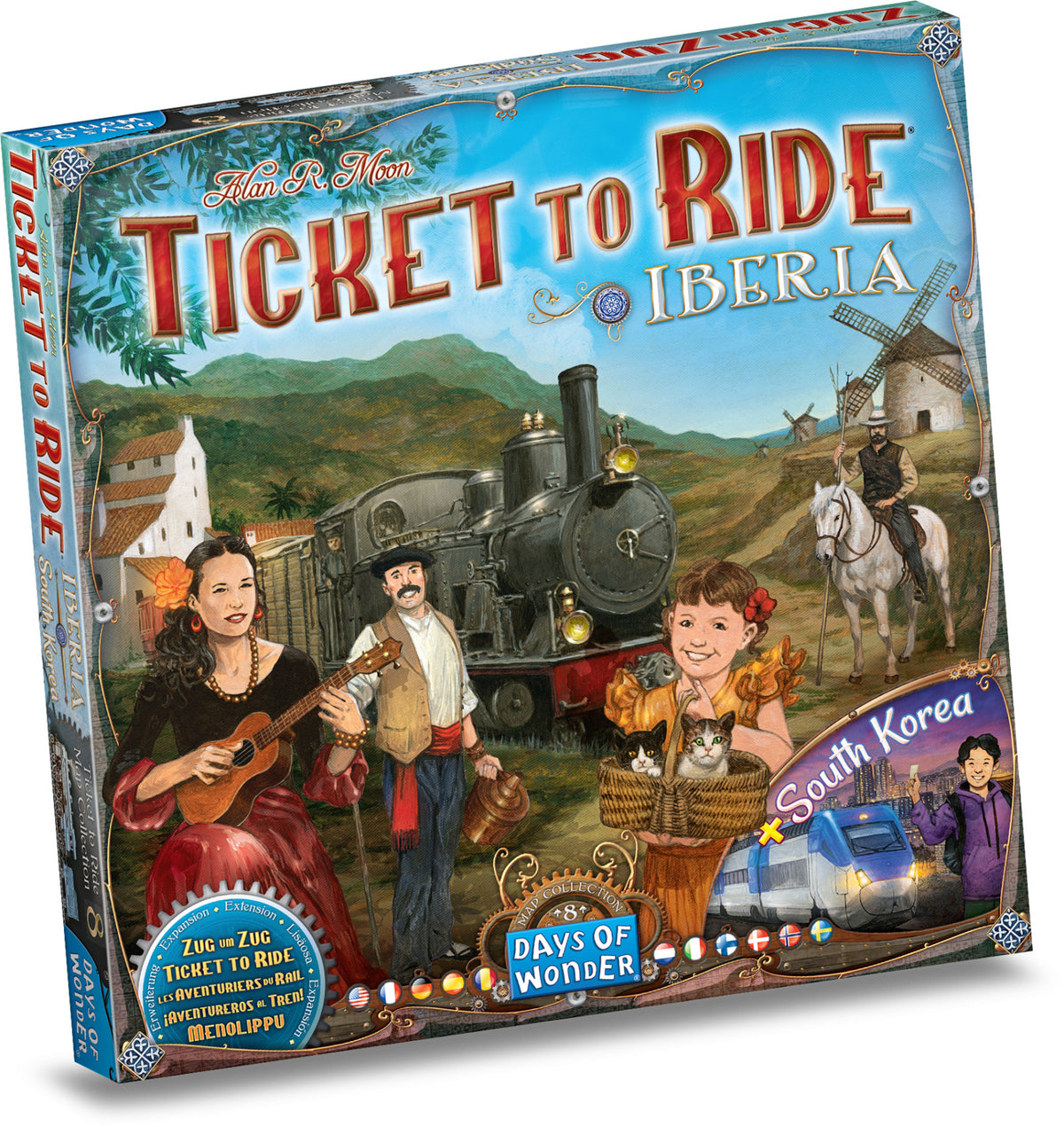 Ticket to Ride Map Collection Volume 8 Iberia &amp; South Korea (Preorder)