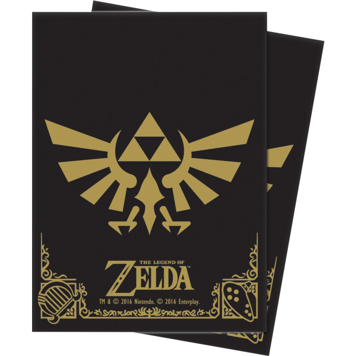 Ultra Pro The Legend Of Zelda: Black And Gold Standard Deck Protector Sleeves (65)