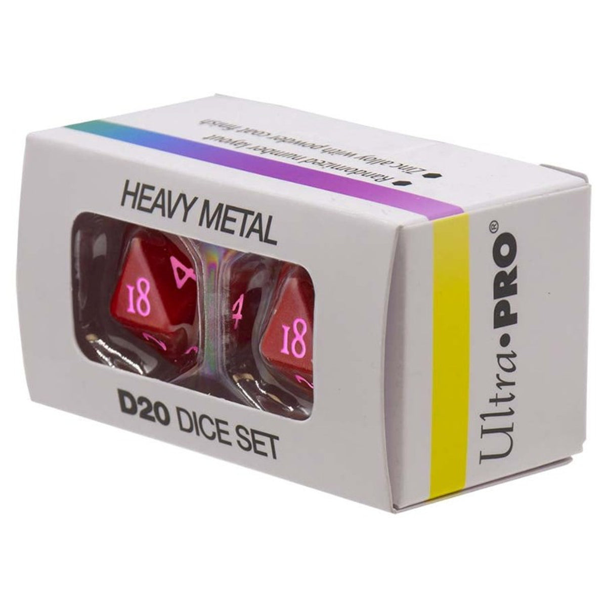 Ultra Pro Gaming Accessories - VIVID Heavy Metal D20 Dice -Red