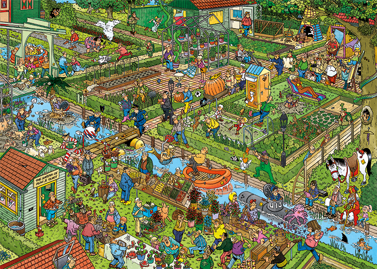 Jan Van Haasteren - Vegetable Garden 1000 Piece Jigsaw