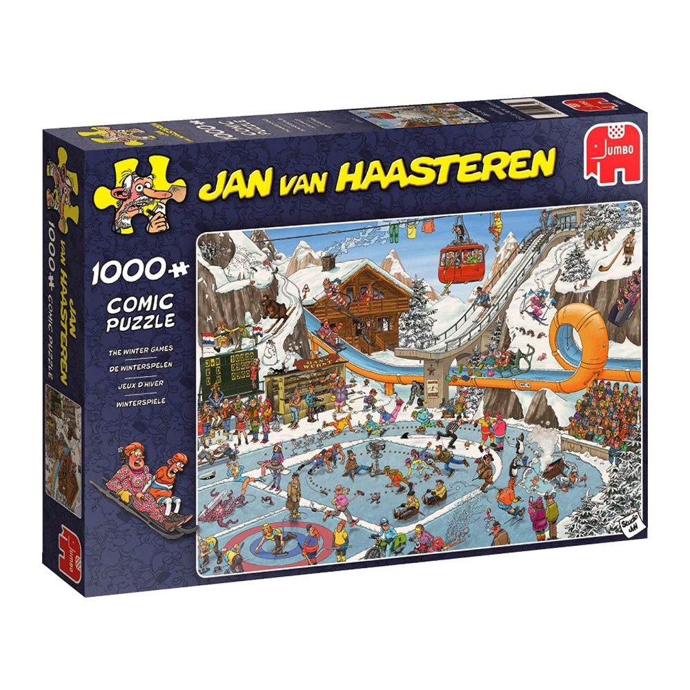 Jan Van Haasteren Winter Games 1000 Piece Jigsaw  - Jumbo