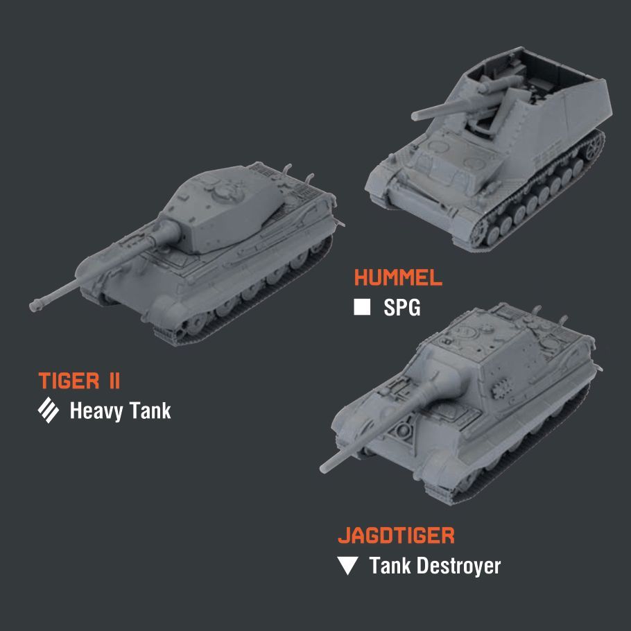 World of Tanks Miniatures Game German Tank Platoon 3