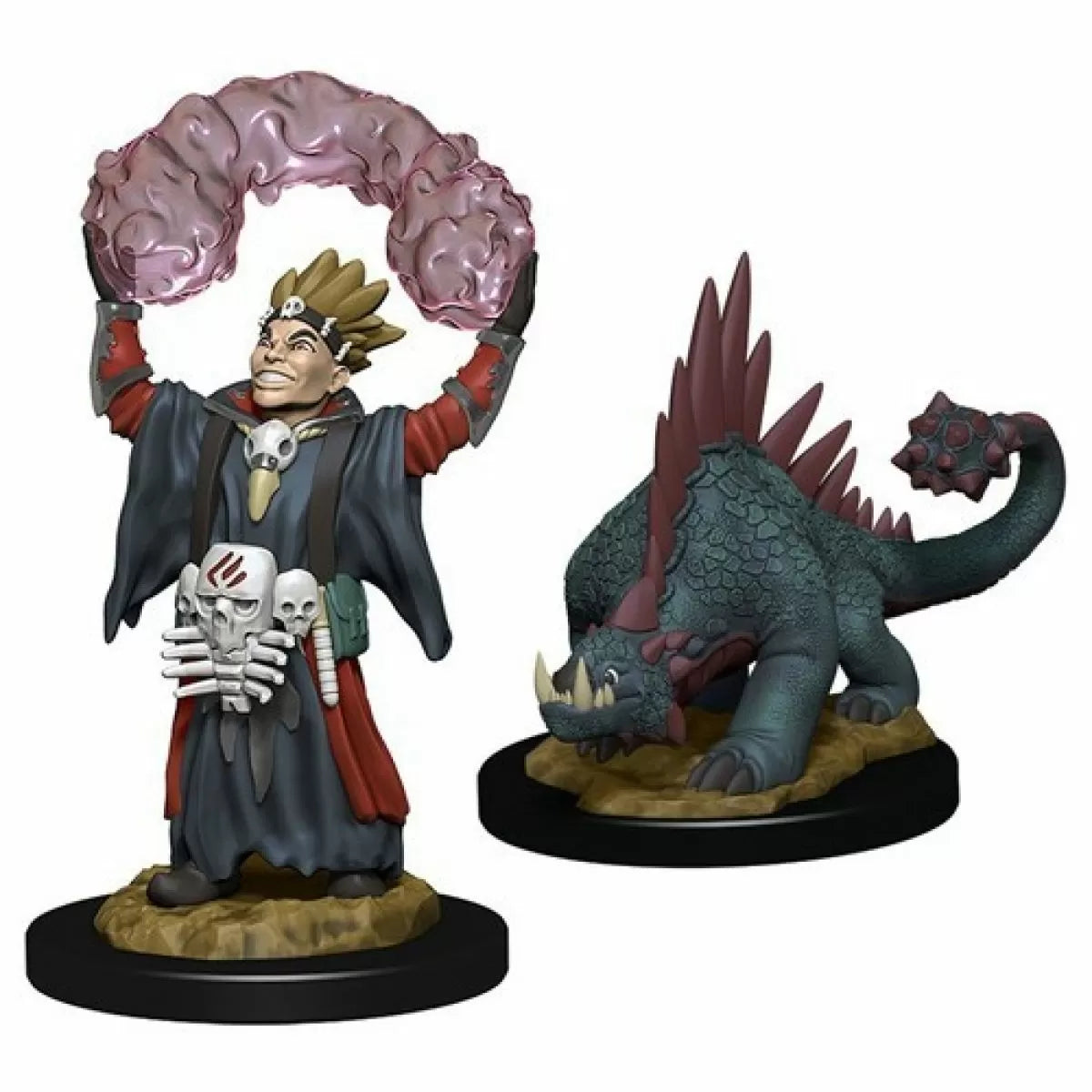 Wizkids Wardlings Rpg Figures Boy Warlock &amp; Lizard