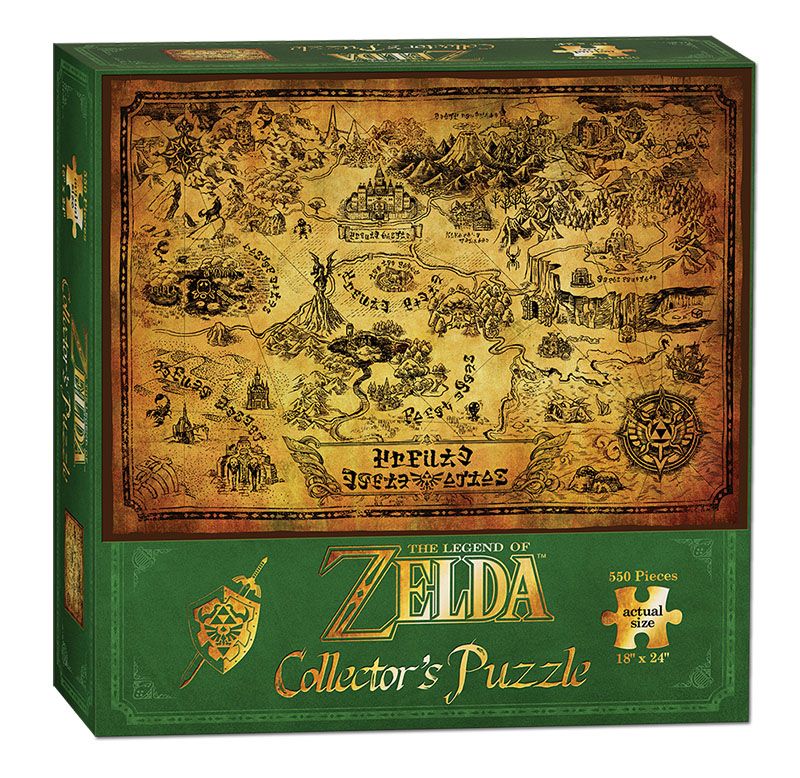 The Legend of Zelda Hyrule Map Puzzle 550 Piece Jigsaw