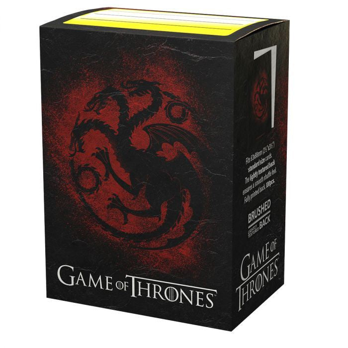 Dragon Shield - Sleeves - Brushed Art - Game Of Thrones House Targaryen Standard Size (100)