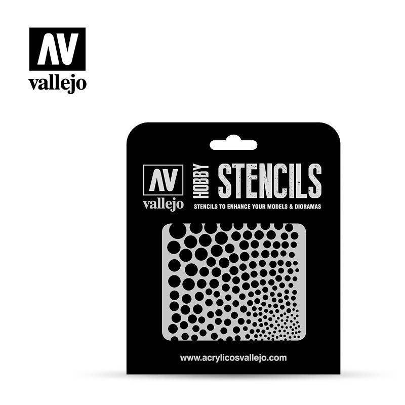 Vallejo Hobby Stencils - Circle Textures