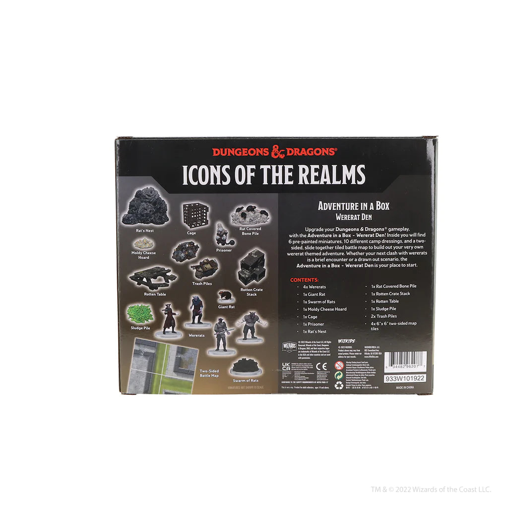Dungeons &amp; Dragons Icons of the Realms Adventure in a Box Wererat Den