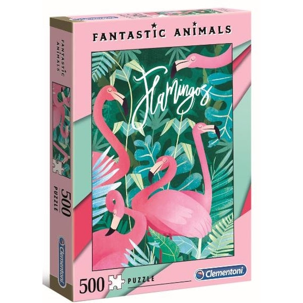 Clementoni Fantastic Animals Flamingos 500 piece Jigsaw