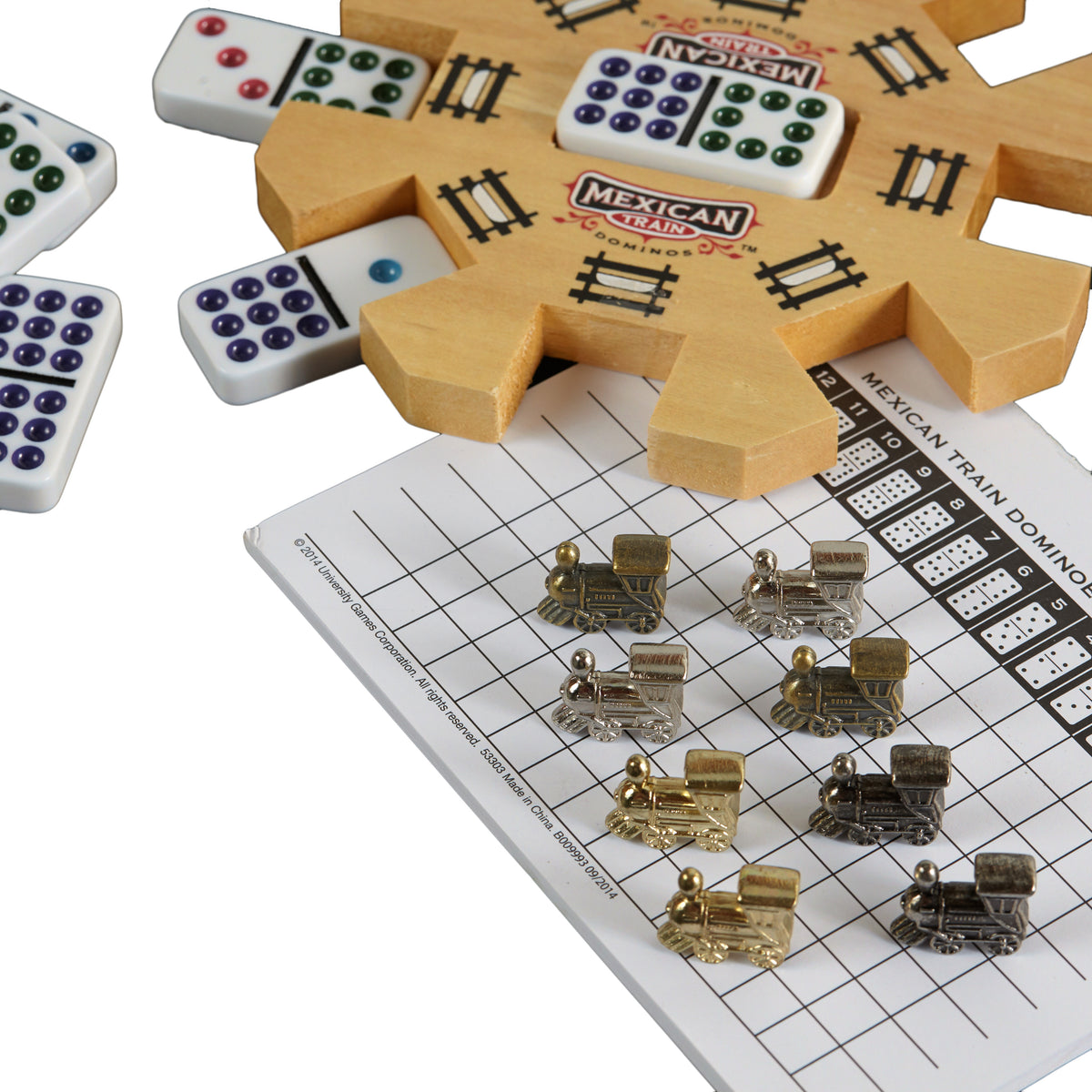 University Games Mexican Train Dominoes