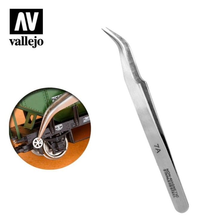 Vallejo Tools #7 Stainless Steel Tweezers