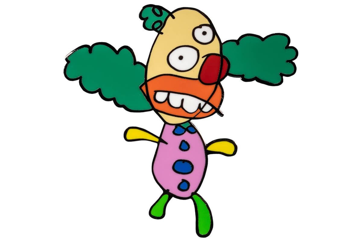 Simpsons - Krusty the Clown Sketch Enamel Pin