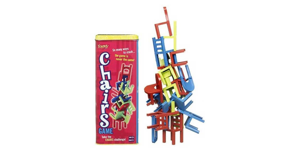Chairs Stacking Game in a Tin