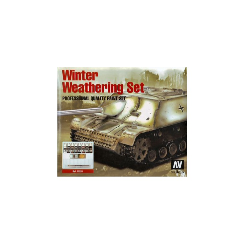 Vallejo Model Colour Winter Weathering Set + Instructions BoSet