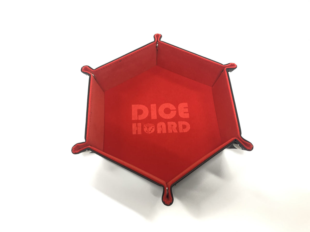 Dice Hoard Dice Tray Hex Red