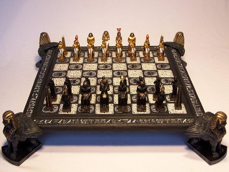 Chess Set Egyptian Deluxe Resin Pieces