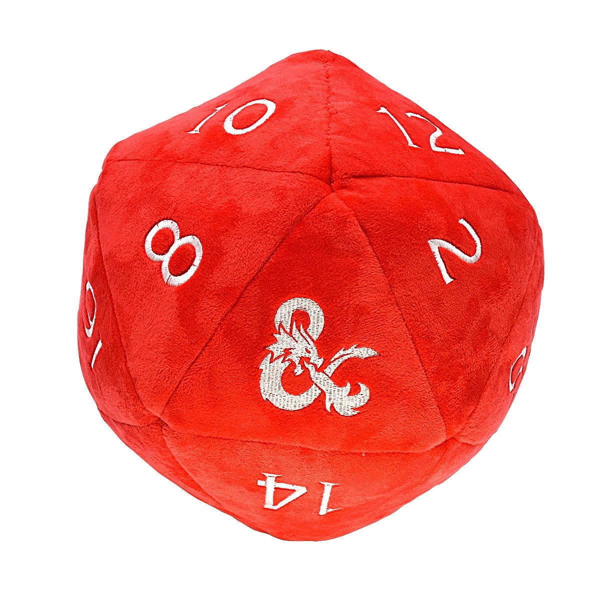 Dungeons &amp; Dragons Jumbo D20 Dice Plush Red and White