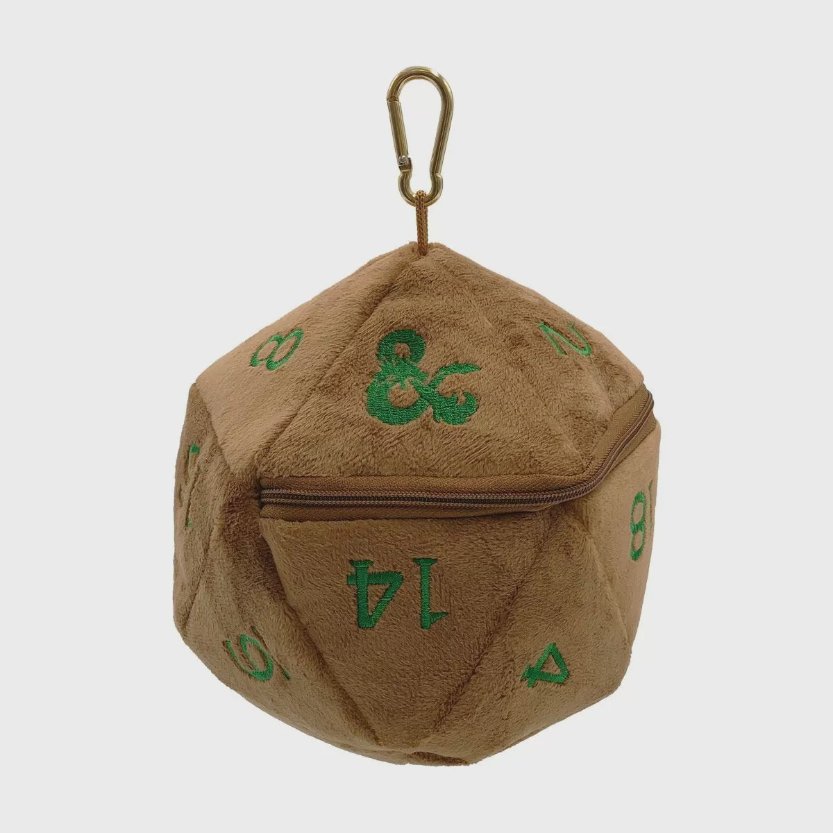 D&amp;D D20 Plush Feywild Copper and Green Dice Bag
