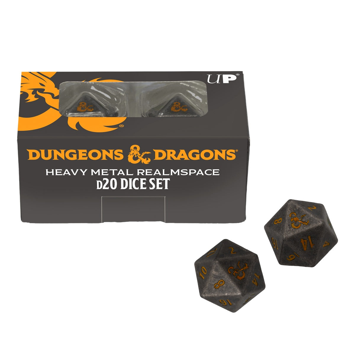 Dungeons &amp; Dragons Heavy Metal Realmspace D20 Dice Set (2)