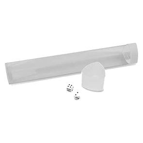 BCW Clear Playmat Tube With White Caps/Dice