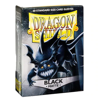 Dragon Shield - Sleeves - Matte Black- Standard Size (60)