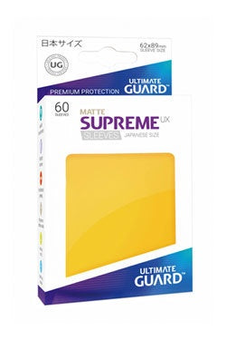 Ultimate Guard - Supreme UX Japanese Size Sleeves Matte Yellow (60)