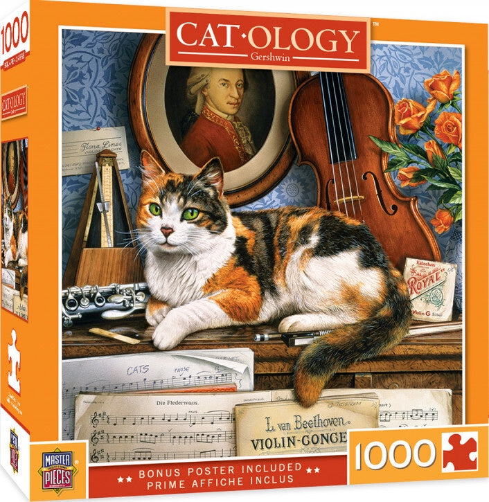 Masterpieces Cat-ology Gerschwin 1000 Piece Jigsaw Puzzle